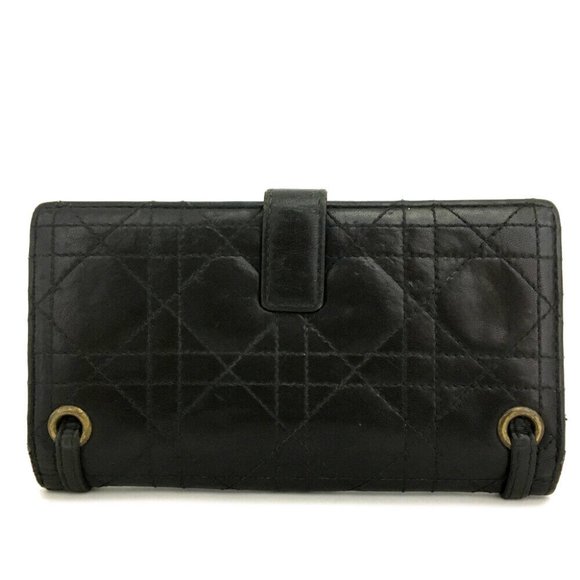 Christian Dior D Logo Cannage Lady Long Bifold Wallet /1J3360 - Picture 4 of 8